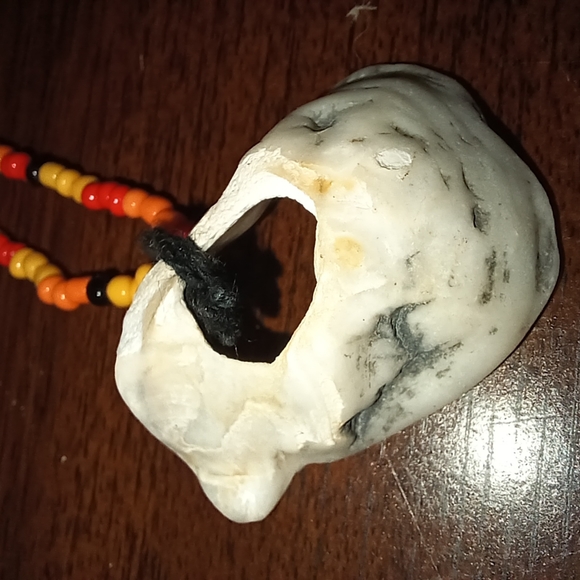 Sunset - Handmade Necklace - Seed Bead Chain - Seashell Collection - Picture 3 of 7